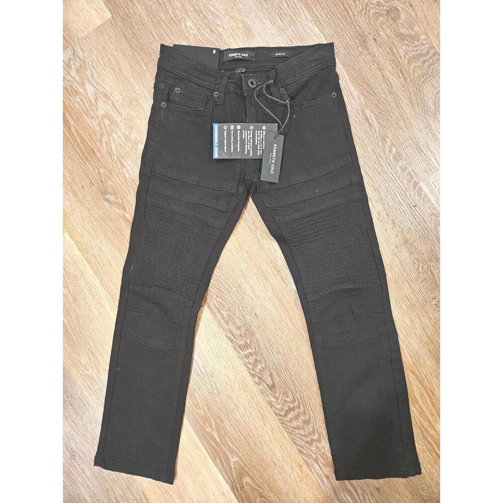 Kenneth Cole Slim Fit Stretch Black Jeans - Sustainable Denim